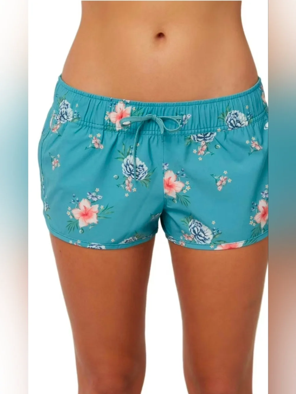 O'Neill Teal Floral Board Shorts